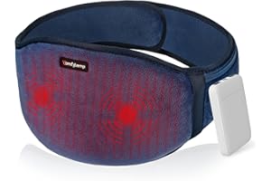 Comfytemp Fascia Lombare Riscaldamento,3 Livelli di Temperatura 3 Massaggio a Vibrazione Termoforo Lombare, Fascia Riscaldante Lombare con spegnimento automatico, per Schiena Spalle Addome