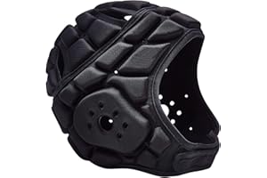 COOLOMG Casque de protection de la tête de rugby - Casque de football - Gardien de but - Rembourré - Pour homme et femme - Réglable - Multi-usages