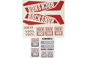 Ecoshirt AC-10KI-PPU2 Autocollants Fourche Fork Rockshox Yari 2016 Am39 Stickers Aufkleber Decals Autocollants Bike BTT VTT Cycle Rouge 26" et 27,5"