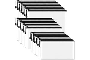 PLAPOT 21Pcs Pochette Document Zippée A4+A5+A6,PVC Transparentes Document Dossier,Plastique Zipper Pouch,Mesh Zipper Pouch pour Voyage,Fournitures de Bureau Cosmétiques,Noir