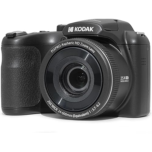 KODAK Pixpro Az255-Bk 16Mp Digital Camera 25X Optical Zoom 67 MB 24Mm Wide Angle Lens Optical Image Stabilization 1080P Full Hd Video 3\