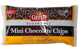 Gefen Mini Chocolate Chips, Sugar Free, Sweetened, Dairy Free, 283g