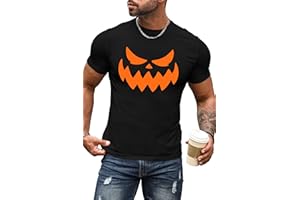 hohololo T-Shirt d'halloween pour Homme - Costume d'halloween - Motif : rbis - pour l'automne et Le Carnaval