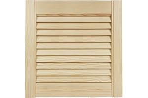 DecoMeister Mobili Porta Lamella Porte Pino Mobili Anteriore Pino Non Trattato Armadio Porta Armadio Aperto Lamelle 394x395 mm Singolo legno massiccio a venatura naturale