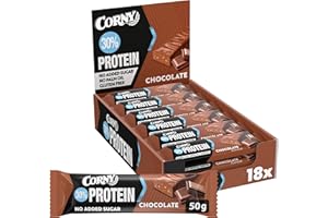 ‎CORNY Corny Protein Power Schoko | 30 Prozent Eiweiß | Fitness & Sport Riegel | Großpackung 18 x 50 g