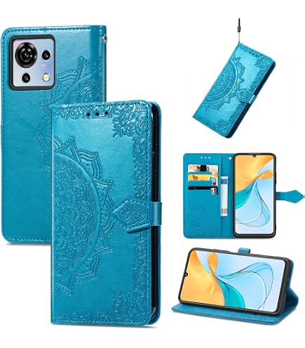 Klapphülle Mit Band Für ZTE Blade V60 Vita – Stylischer Schutz Mit Motiv Und Kartenfach