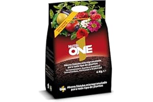 NUTRI 1 ONE nutriONE Abono granulado para todo tipo de Plantas y Flores. Fertilizante Concentrado microgranulado Premium. Ingredientes naturales y resultados visibles en 7 días.