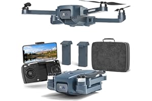 ‎FAKJANK Drohne mit Kamera HD 4K,KinderDrohnen mit 2 Cameras,40km/h Max,Faltbare FPV Drone 5GHz WiFi,Bürstenloser Motor Drones für Erwachsene,Höhenhaltung,Kopflosem Modus für Anfänger,2 Modulare Batterien