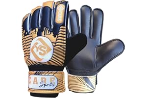 YSCARE Sports Gants de Gardien de But de Football pour garçons, Enfants, Jeunes Gants d'entraînement de Football avec Paume Super adhérente