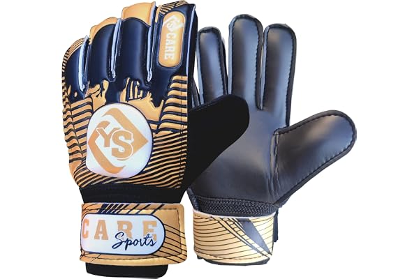 YSCARE Gants de Gardien de But pour Enfants et Adolescents avec Double Protection pour Le Poignet et matériau en Latex antidérapant résistant à l'usure pour protéger Contre Les blessures