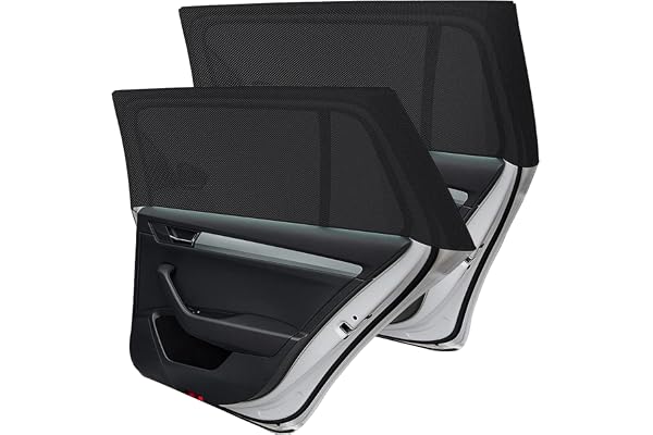 CAGAYA Pare-Soleil Voiture Bébé,2 Pièces Chaussette Voiture Soleil par,Bloquer Les Rayons UV,Compatible avec la Plupart des Auto (L)