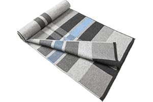 Lindoro Merino Wollschal für Herren, Warme, Leichte Tartan-Plaid-Winter-lange Schals mit Geschenkbox