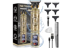 SILHANI Beard Trimmer Hair Clippers Men Professional Cordless Beard Trimmer Men,T Bladeds Outliner Grooming Baldheaded Mens Shaver Hair Trimmer With 180 Mins Work Time, 1500Mah Battery Shavers For Men Trimmer