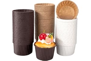 JESUSTREE Pirottini di carta per muffin, 150 pezzi Pirottini Cupcake, bicchieri usa e getta, Pirottini per Pasticceria, Avvolgi muffin Per Matrimoni Feste Di Compleanno, Natale, Colori Assortiti