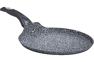 Aeternum, Madame Petravera 3.0 Crepiere Antiadhésive, plaque multi-usages, idéale pour induction, diamètre 28 cm, induction complète, gris