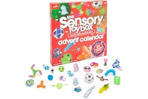 Toy Mania Sensory Advent Calendar - 24 Daily Multi-Sensory Surprises for Mindful Christmas Countdown - Engaging Touch, Taste, Smell, Sound & Sight Activities - Calming Holiday Fun for Ages 3+