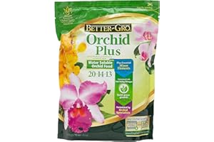 BETTER GRO Better-Gro Orchid Plus 20-14-13 – Engrais pour orchidée sans urée pour une croissance vigoureuse, soluble dans l'eau, riche en azote, idéal pour plantes en pot d'intérieur et plantes tropicales – Sac