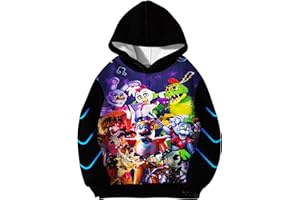 Pitevotur Five Nights Hoodies Boys Cartoon Sweatshirts Kids Jacket Coat 2-12Y