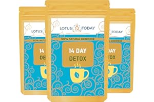LOTUSTODAY Detox Weight Loss Tea - Colon Cleanse Tea - Diet, Slimming, Weight Loss, COLONE Cleanse Organic Herbal Tea 10 Day Supply
