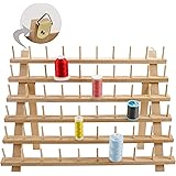 Porta Bobine Di Filo In Legno - 4x60 Ganci Per Cucito E Ricamo - Foto 10