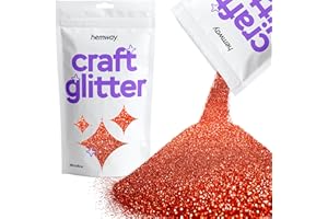 HEMWAY Paillettes pour artisanat gobelets en résine holographique rouge cartes bijoux de Noël bougies microfines 100 g/3,5 oz