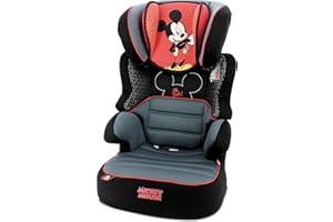 NANIA Rehausseur enfant BEFIX groupe 2/3 (15-36kg) - 4 étoiles ADAC - fabrication française - Mickey Disney luxe