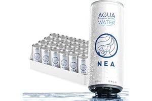 Konserverat vatten. Naturligt mineralvatten - förpackning 24 enheter x 33cl. Vatten i en låda med 24 33cl burkar. Konserverad mineralvatten. Mineralvattenförpackning 24. Water.