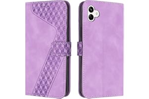 OKZone Cover per Samsung Galaxy A04E / F04, Custodia in PU Pelle per Samsung A04E/F04, Custodia a Libro Protettiva Folio Portafoglio con Magnetica e Slot per Carte Wallet Case Flip Cover (Porpora)