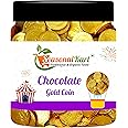 SEASONALKART GOLD COIN CHOCOLATE TASTY AND SWEET JAR PACK PURE VEG (600 GRAM 150 COIN APPROX)
