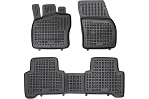 M MOTOS Gumowe dywaniki samochodowe pasują do Volkswagen touran III od 2015 Zwiększ komfort podróży dzięki antypoślizgowym dywanikom samochodowym - dywaniki podłogowe na każdą pogodę, ochrona przed br