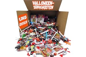 ‎IAMI +1,3 kg XXL Halloween Süßigkeiten Box – Assortierte halloween süßigkeiten – Großpackung eingepackter Süßigkeiten für die Halloween Nac