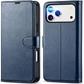 CONSTRAIN - iPhone 17 Pro Max ile uyumlu Kılıf 360 Tam Kaplar Deri Dokulu Kapaklı C&uuml;zdan Standlı Kartvizitli Kop&ccedil;alı - Lacive