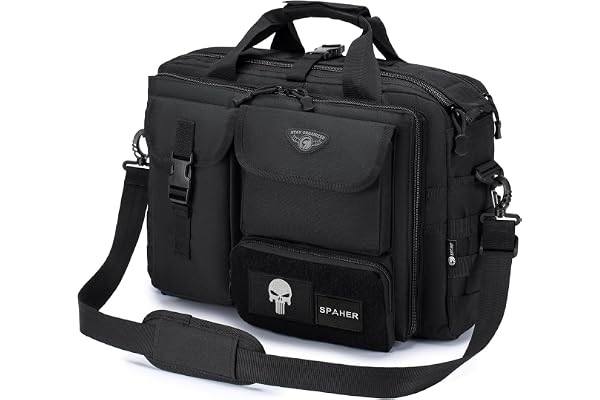 SPAHER Portfölj Herr Arbetsväska Herr Laptopväska 14/15,6/17,3 tum Business Tactical Bag Militärväska Axelväska Messenger Bag Herr Present för Kvinnor Herr