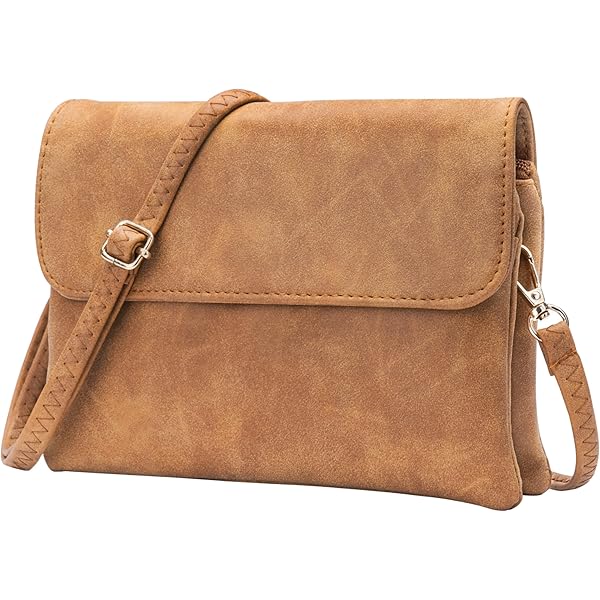 KESUDE Damen Umhängetasche Aus Wildleder - Mittelgroße Crossbody Bag Für Alltag, Arbeit & Uni