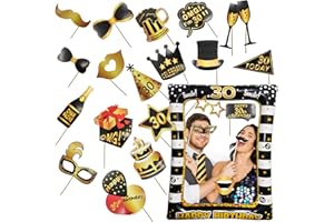 LMSHOWOWO 30th Birthday Decorations, 30th Birthday Photo Booth Props, Inflatable Photo Booth Frame, Giant Inflatable Selfie Frame, Birthday Party Photo Props, for Women Men Birthday Party Decorations
