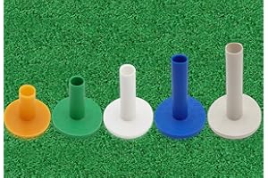 FINGER TEN Golf Rubber Tees for Driving Range Mats Value 5 Pack, Mixed Size or 5 Same Size Durable for Practice Mat Top Holder fit Indoor Outdoor