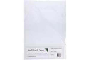 LEAF GRAPH PAPER A3 Isometric Dotted Grid Graph Paper 10mm 1cm - 30 Loose-Leaf Sheets - Grey Grid Lines