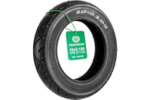 MOOVMOOV Dmuchana opona 10 x 2.125 – kompatybilna ze skuterem elektrycznym Pure Air Go/Pro/Pro LR (Gen 2), Argento Active EVO – dętka nie wchodzi w zakres dostawy – opony 10 x 2,125 (57-152) – nylon