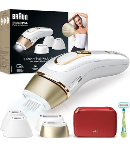 Braun IPL Silk · Expert Pro 5 PL5242 Home Hair Removal, 3 Heads