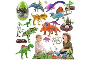 XUNIVERS Jouet Dinosaure avec Tapis de Jeu,Dinosaure Jurassic Joue,Figurine Dinosaure Dinosaure Jouet Enfant 3-6 Ans,Jouets éducatifs Cadeau,Un Ensemble de Jeux pour garçons et Filles