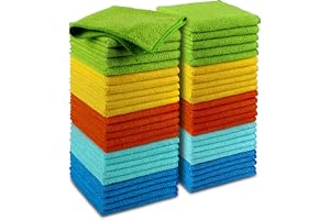 AIDEA Mikrofiber rengöringsduk, 24 st, mikrofiberhanddukar för bilar, premium bildukar för alla ändamål, dammtrasa rengörings
