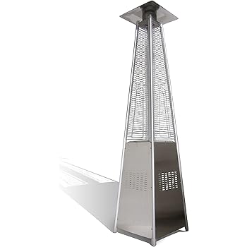 Heizstrahler Pyramide A GAS AUS EDELSTAHL FÜR OUTDOOR Terrasse Garten