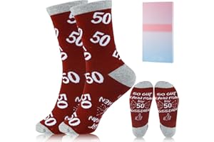 Tutukyle Geburtstag SocKEn Damen- Lustige SocKen mit Spruch Geschenke SocKen Damen 39-42, Baumwollsocken Geschenkideen 18 70 50 60 Geschenke für Frauen, Geburtstagsgeschenk Für Mama Gattin Freundin