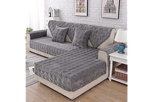 UYEOCO Copridivano Angolare Copertura Divano con Penisola Sinistra Destra 3/2 Posti Fodera per Divano a l Antiscivolo Lavabile Copri Divano per Cane Gatti Antiscivolo Sofa Protettore Lavabile ( Color : #17 ,