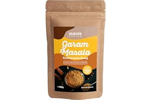 ‎MONTE NATIVO Garam Masala Gewürz Monte Nativo (500g) - Indische Gewürze - Garam Masala Gewürzmischung - Schonend getrocknete und aromatische Gewürze ideal zum Kochen und Würzen - Intesives Aroma und Geschmack