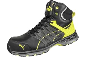 Puma Baskets de sécurité Hautes Velocity 2.0 Yellow Mid S3 ESD HRO SRC