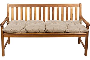 Gutekissen® Poduszka na ławkę ogrodową, poduszka na ławkę balkonową LS (130x60, Beżowy)
