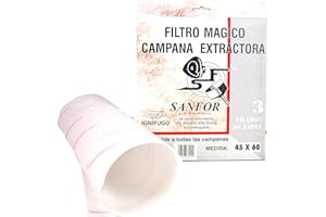 SF SANFOR Caja filtro de papel mágico | Filtro para campana extractora | Blanco | Talla única | 3 unidades