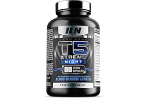IRON LABS NUTRITION Iron Labs T5 Xtreme Night - Potent Overnight Formulation - Keto Friendly - with CLA, Green Tea, Chromium & Alpha Lipoic Acid (60 Vegan Capsules)