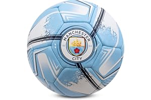 Hy-Pro Ballon de Football Manchester City F.C. sous Licence Officielle - Taille 1 - Motif Turbine - Marchandise Man City - pour Enfants et Adultes